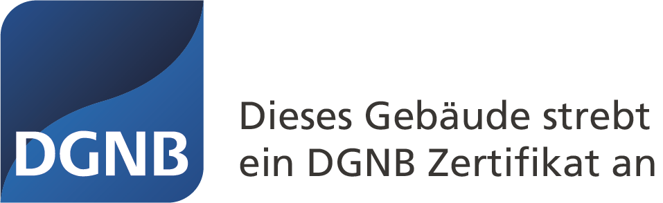 Dieses Gebäude strebt ein DGNB Zertifikat an 